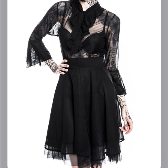 *SOLD ON MERC* Killstar Decay Nu Mourning Dress - Picture 2 of 13